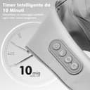 Massaggiatore Cervicale, Massaggiatore Schiena e Collo con Funzione di Riscaldamento e 3 Velocità Regolabili, Natale Regali per Uomini, Donne, Mamma, Papà - 4