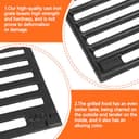 45 x 35 cm, griglia in ghisa per Rösle Videro G4-S, Rösle Allflame Prime 4, ricambio per Enders Kansas Pro 4, Uniq 4 IK Cruster, per Napoleon Rogue 525, per Napoleon Prestige 500, 2 pezzi - 5