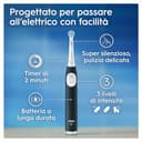 Oral-B iO 2 DUO Spazzolino Elettrico Oral B, Nero e Verde, 2 Testine Di Ricambio e Spazzolini, Custodia Da Viaggio, Porta Ricarica Da Viaggio. Delicato sulle Gengive, Sensore di Pressione - 5