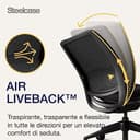 Sedia da ufficio ergonomica Steelcase Series 2 con supporto lombare LiveBack e braccioli 4D Onyx; Prodotto in Europa - 5