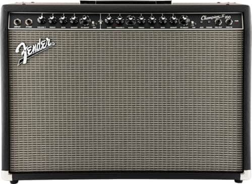 Fender Champion II 100, Combo Guitar Amp, 100 W, Suitable for Electric Guitar, More Power, Upgraded Effects and Amp Models, Black/Silver