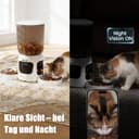WLAN Smart Haustierfutterautomat mit Dual-Kamera & Doppel-Napf – 6L Automatischer Futterspender für 2 Katzen, App-Steuerung, Zwei-Wege-Audio - 6