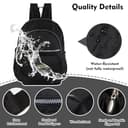 AOTIAN Nylon Lightweight Sturdy Little Casual Backpack 7 L Black - 5