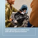 Bugaboo Dragonfly Liegewanne mit Lüftungsfenstern, einhändig faltbar in jeder Position, kompatibel mit dem Bugaboo Dragonfly City-Kinderwagen, Midnight Black - 6