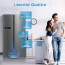 Midea Side-by-Side Kühl-Gefrierkombination 592 L | No Frost, Inverter Kompressor, leise 35 dB | 179,3 cm hoch, Multi-Air-Flow, SuperCool & Freeze | Platinum Fresh | Blau-Stahl, MDRS791MYA46 - 8