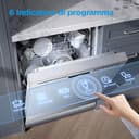 Midea MFD60S121X-IT Lavastoviglie Libera Installazione con 12 coperti, 6 Programmi, Partenza Ritardata, Funzione di Mezzo Carico, 60 cm - Inox - 3
