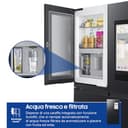Samsung Frigorifero a 4 Porte Family Hub AI RF65DG9H0EB1/EF, Con AI Vision Inside, Wifi+AI Energy Mode, Beverage Center, Metal Back, 636 L, LxAxP: 91,2 x 183 x 72,3 cm, Antracite - 6