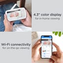 Motorola Nursery Ease 44 Connect - WiFi Babyphone mit Kamera - 4,3 Zoll Video Babyphone Display - Hubble App - Nachtsicht, Schlaflieder, Mikrofon, Raumtemperaturüberwachung - Weiß - 6