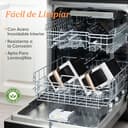 Cosori Grande Freidora de Aire-True Metal-8,5 Litro Doble Cesta Air Fryer-Alta Potencia y 55 % Eficiencia Energética-Temperadura Dual（35-230℃）-10 Modos-Panel Táctil Multifunción-Máx 10 Personas-Blanca - 12