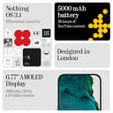 Nothing Phone (3a) 128 GB - mobile phone with 32 MP front camera, 30x ultra zoom, 50W fast charging and 6.77" FHD+ flexible AMOLED display - Black - 7