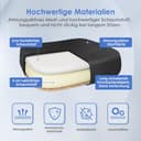 Hinonde Bürostuhl,Schreibtischstuhl mit Hochklappbare Armlehnen und Wippfunktion,360°Drehstuhl,Höhenverstellbarer Bürostuhl ergonomisch Home Office Stuhl mit Atmungsaktivem Netz,Bis zu 150kg - 7