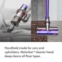 Dyson V11 Advanced cordless stick vacuum cleaner, 200 AW, 60min, Hair de-tangling (Nickel/Purple) - 7