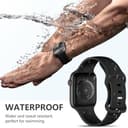 Dirrelo Compatible with Apple Watch Strap 44mm 45mm 46mm 42mm 49mm Women Men, Soft Silicone Sport Band Replacement for iWatch Apple Watch SE 3 2 Series 11 10 9 8 7 6 5 4 3 2 1 Ultra 3 2 Straps, Black - 5