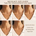 BAROROBA 2mm 925 Solide Sterling Silber Kordelkette Halskette für Damen, Robuste Dainty Farbecht Silberkette Damen Ohne Anhänger Schmuck Geschenke 20 Zoll (50 cm) - 5