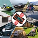 10A Autobatterie Ladegerät, 12V/24V Smart vollautomatische KFZ Batterieladegerät mit Temperaturkompensation für Auto LKW Motorrad Rasenmäher Boot Marine Batterien Rot - 6