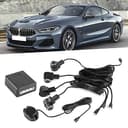 Qiilu Sensori Parcheggio Auto 65dB Retromarcia per Auto Parcheggio Posteriore Kit 4 Sensori con Suono di Allarme di Assistenza Al Parcheggio Intelligente Kit Allarme - 2