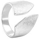 Vinani Damen Design Ring 925 Sterling Silber – Breiter Offener Flügelring mit Gebürstetem Finish, Verstellbares Modernes Statement-Schmuckstück für Damen, Handgefertigt, Größe 56 2RBR-56 - 1