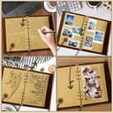 Joy & Inspiration Cuaderno Vintage Rellenable A5 de Piel Sintética Diario de Viaje Libro de Bocetos Clásico Rellenable Refillable Notebook Journal (80 Hojas/160 Páginas) - 5