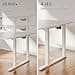 FLEXISPOT L Shape 4 Legs Electric Standing Desk 160 * 110cm Dual Motors Height Adjustable Sit Stand Home Office Workstation with Memory Smart Panel, Splice Board, White - 6