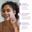 FOREO Deep & Gentle LUNA 4 Sensitive Set - Spazzola detergente viso per pelli sensibili + LUNA Micro-Foam Cleanser 2.0 (100 ml) - Set beauty con massaggiatore viso in silicone detergente e rassodante - 3
