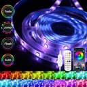 FUPT Led Strip Lights,2M RGB Lights for TV Led Backlight with App Control,Music Sync,LEDs Lights for Bedroom,Party,TV,Gaming Room for Christmas Halloween Decorations - 2