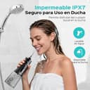 COSLUS C51 Irrigador Dental Bucal Portatil: 3 Modos y 18 Presión Ajustable -300ml IPX7 Irrigador Bucal Inalámbrico para Ortodoncia/Encías Sensibles -Limpieza Dientes de Hogar Viaje - 4 Boquillas Negro - 8