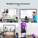 TouchWo 65" Touchscreen Monitor Lavagna Interattiva, Lavagna Elettronica 4K con Android 11 RAM 4GB+ ROM 32GB, Display per Segnaletica Digitale per Ufficio, Aula - 5