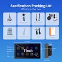 Haudio 2 Din Car Radio with Wireless CarPlay & Android Auto, 7 Inch IPS Screen Car Stereo with Mirror Link, GPS, Voice Control, SWC/FM/RDS/AM, 25 Sets UI Fit All Cars, With Rear View Camera 2+64G - 7