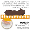 Ferplast Cuscino per Cani, Cuccia Ortopedica per Cani, Materasso Cane MEMOR-ONE XL Memory Foam, Sfoderabile Rivestimento Removibile, Lavabile, Taglia Grande, 112 x 88 x h 26,5 cm - 5
