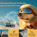 CADOCA® Trasportino Cani L 90x66x72cm Richiudibile Alluminio Impermeabile Box Auto Cagnolini - 4