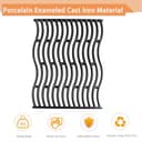 Zemibi Griglie di ricambio per griglie a gas Napoleon Prestige PRO 500, in ghisa, 43 cm, confezione da 2 - 5