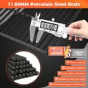 Utheer Matte Porcelain-Enameled Cast Iron Grill Grates Replacement for Weber Genesis 300 & 400 Series (2025+ Models), Fits E/S-325, E/S-330, E/S-335, E/S-435, E-430, EX-335, Nonstick Cooking Grate - 4