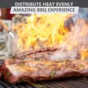 GLARETEX 66095 Cast Iron Cooking Grates, Grill Grates Replacement Parts for Weber Genesis II and II LX 300 Series, Genesis ii E-310 ii E-315 ii E-330 ii E-335 ii S-310 ii S-335 ii SE-335 ii SE-310 - 2