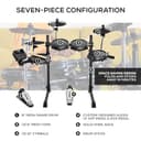 Alesis Turbo Mesh Kit - Batteria Elettronica con Pelli Mesh, 120 Suoni, 30 Tracce di Accompagnamento, Rack in Acciaio, Accessori - 3