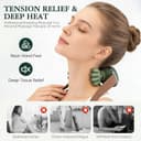 Massaggiatore Cervicale Schiena e Collo 4D con Calore 3 Modalità 2 Temperature Massaggiatore Elettrico Schiena e Collo Senza Fili 2000mAh Ricaricabile Portatile Neck Massager Regalo Donna Uomo - 6