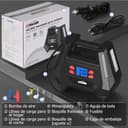 Oasser Inflador Ruedas Coche DC 12V y AC 220V Compresor Aire portatil con Pantalla LCD Luz LED Cable de 3M 150PSI para Coches, Motos y Bicicletas - 9