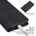 AKABEILA Case for Realme GT Neo6 SE 5G PU Leather Flip Wallet Case with Magnetic Closure Kickstand Card Slot Folio Cover 6.78 Inch Black - 5