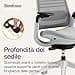 Sedia da ufficio ergonomica Steelcase Series 1 con supporto lombare LiveBack e braccioli 4D Storm Cloud; Prodotto in Europa - 6