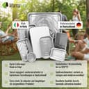 Mamatura Cuencos de aluminio pequeños [parrillas de gas Napoleon] 25 bandejas de goteo de aluminio Napoleon, bandejas para recoger la grasa, tazas de gas, accesorios para barbacoa de Napoleon, - 6