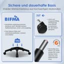 Hinonde Bürostuhl,Schreibtischstuhl mit Hochklappbare Armlehnen und Wippfunktion,360°Drehstuhl,Höhenverstellbarer Bürostuhl ergonomisch Home Office Stuhl mit Atmungsaktivem Netz,Bis zu 150kg - 6