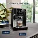 De'Longhi Magnifica Start - Perfetto Kaffeevollautomat mit LatteCrema-Milchaufschäumer, 4 One-Touch-Getränke, Cappuccino Kaffeemaschine, Soft-Touch-Bedienfeld, Schwarz-Grau (ECAM222.60.BG) - 7