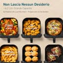 COSORI Friggitrice ad Aria Clear Blaze 6,2 Litri con Finestra, 1700W, con 11 Funzioni, One-Touch Display, Tempo e Temperatura Regolabili 75-205°C, 30 Ricette Cartacee & 50 Online, Nero Chiaro - 6