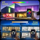 ANTENLICHT Lampada da soffitto LED Smart 24 W, compatibile con Alexa e Google Assistant Ø30 cm, controllabile tramite app con 16 milioni di colori fai da te,plafoniera WiFi con telecomando per camera - 6