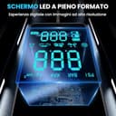 Compressore Aria Portatile 150PSI - Compressore Portatile Tutto-in-Uno e Gonfiatore Elettrico Portatile con Display LCD, USB & Type-C per Auto, Moto, Bici e Palla,Regali di San Valentino - 4