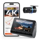 70mai A800SE Dash Cam Car Front Rear 4K UHD+1080P with GPS WiFi, Dual Car Camera with, F1.55 Aperture HDR, Night Vision, ADAS, 3 "IPS, 24/7 Parking Monitoring, Supports 512 GB Max - 1