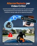 70mai A810 Lite Dash Cam Auto 4K +1080P, 5GHz WiFi, Doppia Telecamera per Auto con GPS, Support 4G LTE, HDR, Visione Notturna, Parcheggio 24/7, Sensore G, Registrazione in Loop, F1.55, Scheda da 64 GB - 4