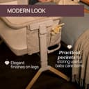 Chicco Next2Me Armonia, Cuna para recién Nacidos, Cuna Colecho, barandilla abatible, 11 Niveles de Altura, Altura Regulable de 66 a 83 cm, 4 Ruedas, excelente circulación del Aire, Gris Claro Melange - 4