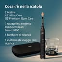 Philips Sonicare DiamondClean Smart 9400 spazzolino elettrico, spazzolino sonico con app, sensore di pressione, rilevamento della testina, nero, modello HX9917/89 - 10