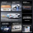 dreame Aqua10 Ultra Track Complete Robot Vacuum with Mop, 25,000Pa, 45°C Mopping, 6cm Obstacle Clearing, Auto-Empty, Mop Self-Cleaning, 100% Detangling, Avoids 240+ Objects, Direct, Voice Control - 9