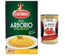Curtiriso Riso Arborio,100% arroz italiano, ideal para todos los risottos, 15 minutos, paquete de 1 kg + lata italiana gourmet Polpa di Pomodoro de 400 g - 1